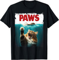 Humorous Paws Parody Cat Mouse for Cat Lover Cat Mom Cat Dad Unisex , , , Long Sleeve Tee