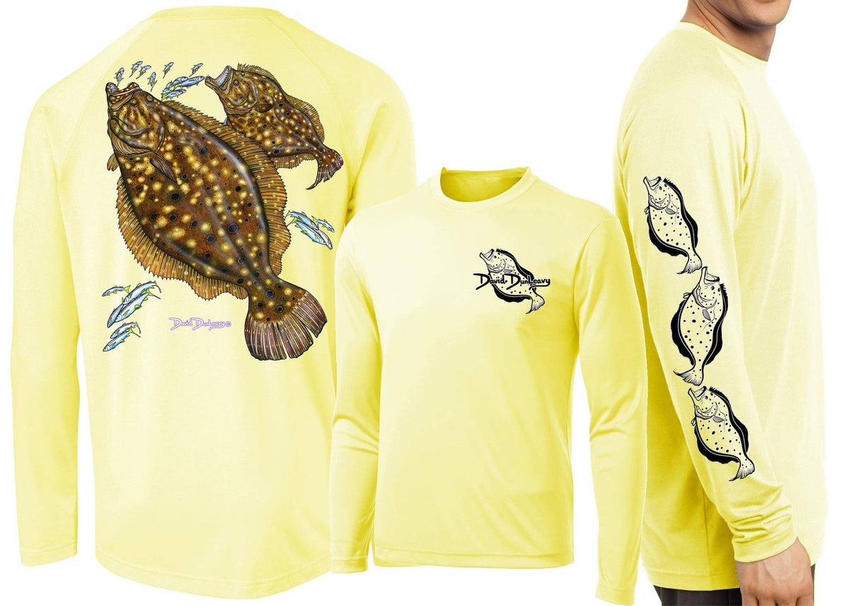 Men’S Performance Flounder Long Sleeve Unisex , , , Long Sleeve Tee