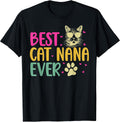 Best Cat Nana Ever Cat Nana Grandma Cat Lover Nana Unisex , , , Long Sleeve Tee