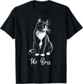 The Boss Tuxedo Cat Lover Kitten Tuxedo Cat Owner Unisex , , , Long Sleeve Tee