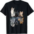 Cats Reflection Mirror Lion Cheetah Tiger Funny Cat Lover Unisex , , , Long Sleeve Tee