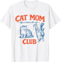 Cat Mom Club Vintage Cat Lover Tee Life is Better with Cats Unisex , , , Long Sleeve Tee