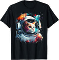 Astronaut Cat or Funny Space Cat on Galaxy Cat Lover for Men Women Kids Unisex , , , Long Sleeve Tee