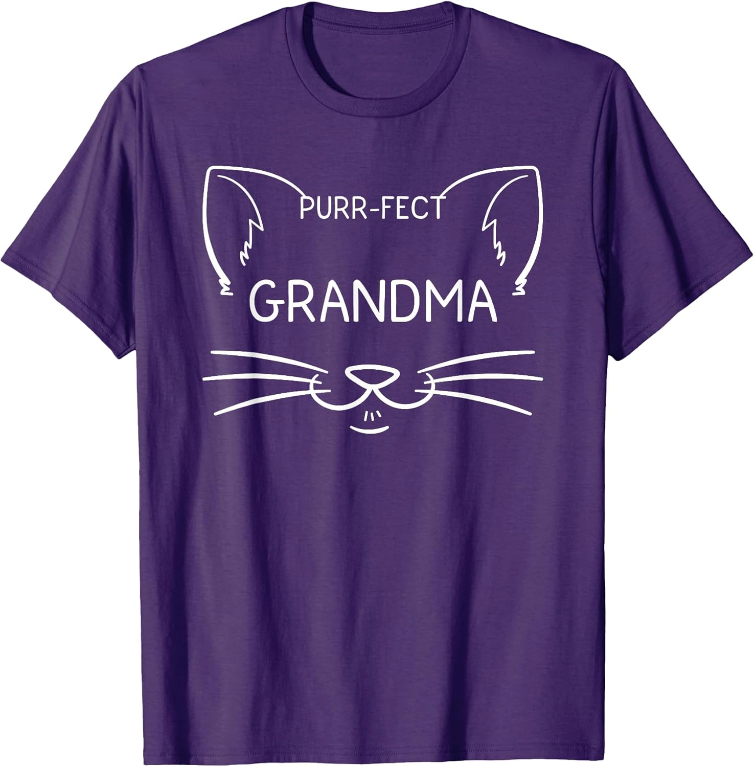 Purr-fect Grandma Funny Cat Lover Grandmother Kitty Owner Unisex , , , Long Sleeve Tee