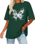 Womens Oversized T Shirts Loose Fit Graphic Tees Summer Casual Short Sleeve Tops