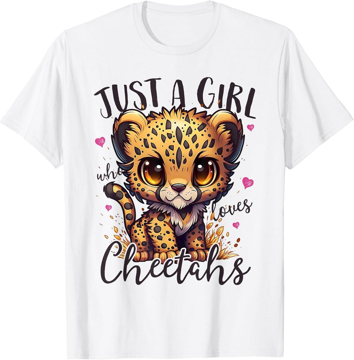Just A Girl Who Loves Cheetahs Women Cheetah Cat Lover Unisex , , , Long Sleeve Tee