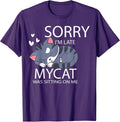 Sorry I'm Late My Cat Was Sitting On Me Cat Lover Gift Men Women Girls Kids Unisex , , , Long Sleeve Tee