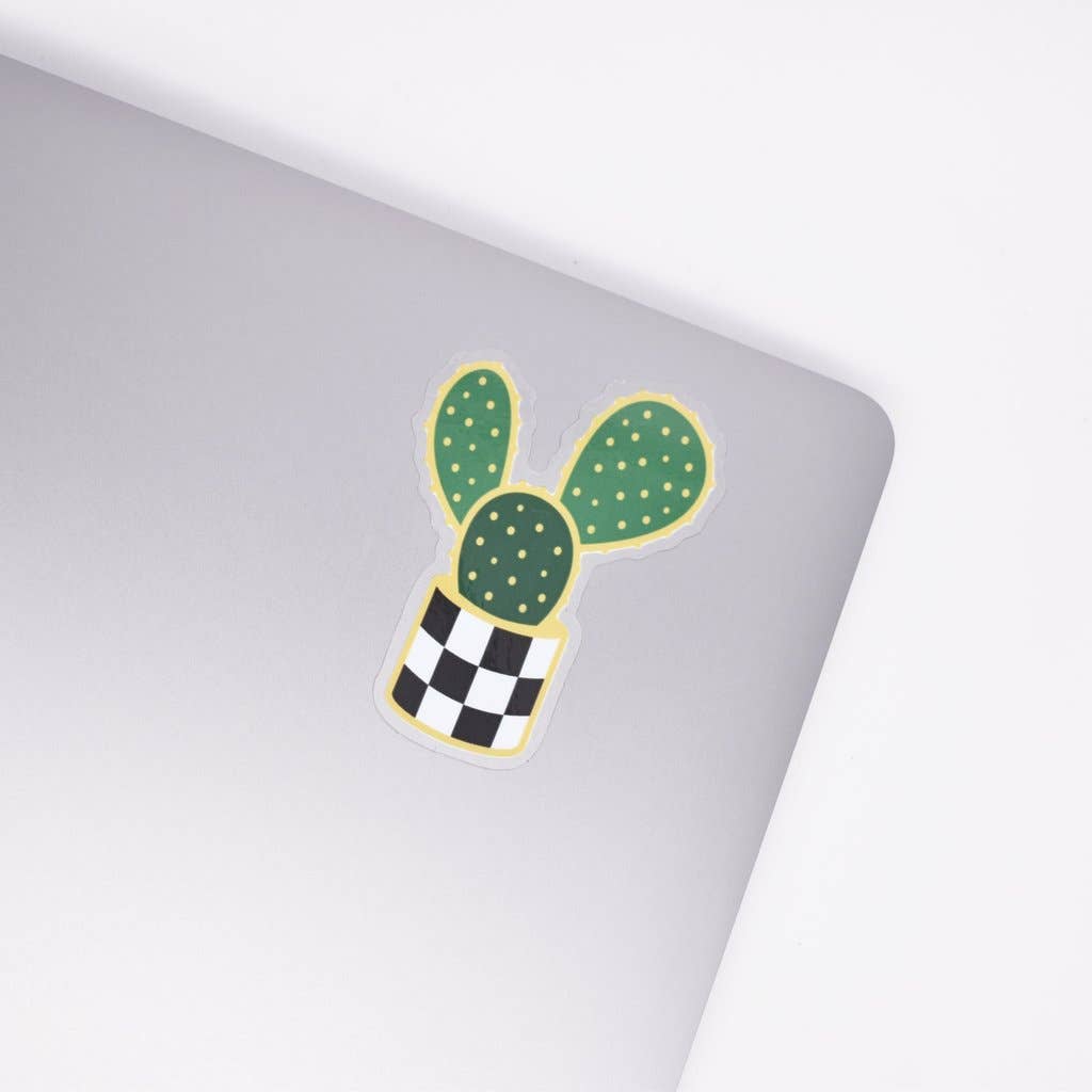 Cactus Sticker Unisex , , , Long Sleeve Tee