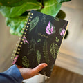 Spiral Lined Notebook - Dark House Plants Unisex , , , Long Sleeve Tee