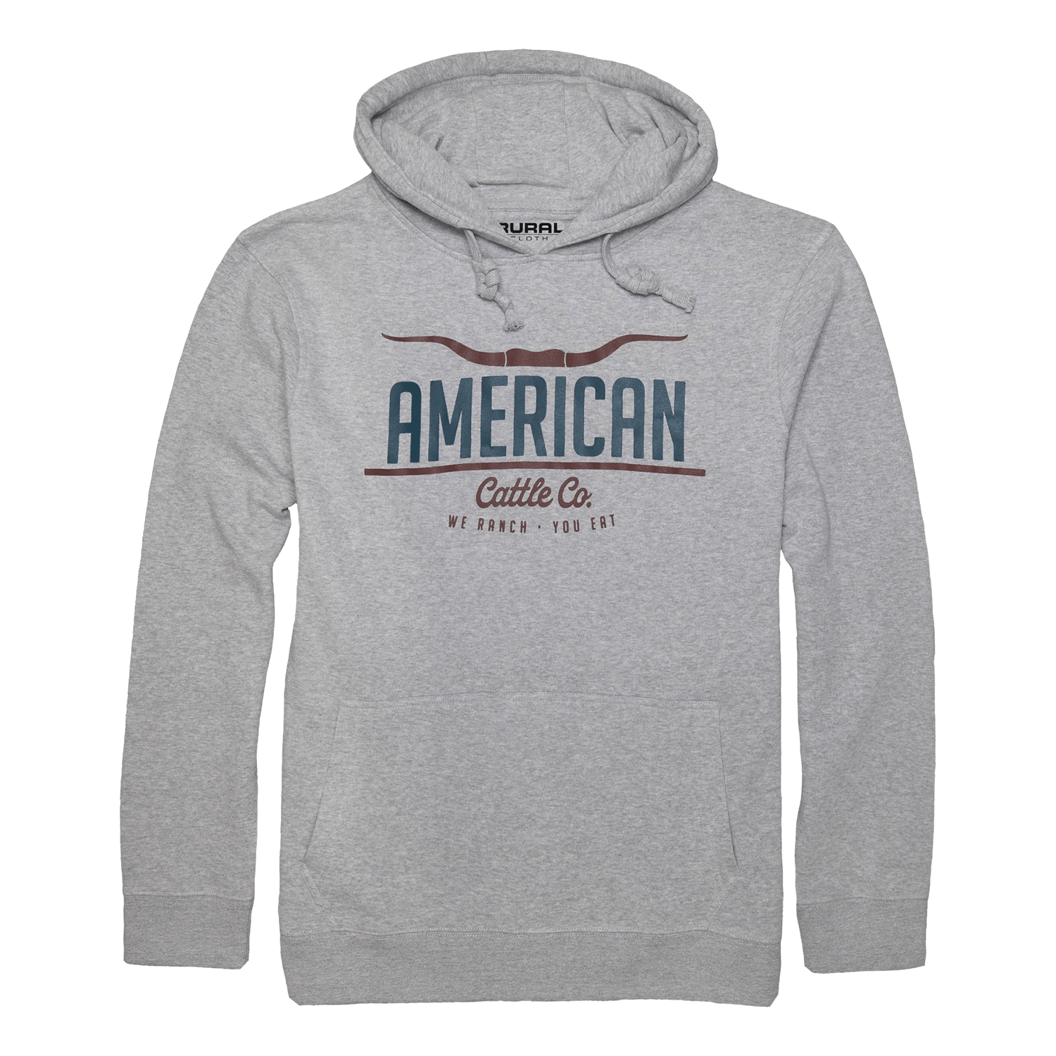 American Cattle Co Pullover-Athletic Gray Unisex , , , Long Sleeve Tee