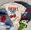 America Cheeries Tee Unisex , , , Long Sleeve Tee