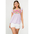 Flutter Sleeve Emb Top Unisex , , , Long Sleeve Tee