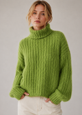 3319IK Cozy Ribbed Turtleneck Sweater Unisex , , , Long Sleeve Tee