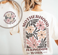 Motherhood Is Kingdom Work Comfort Color Tee Unisex , , , Long Sleeve Tee