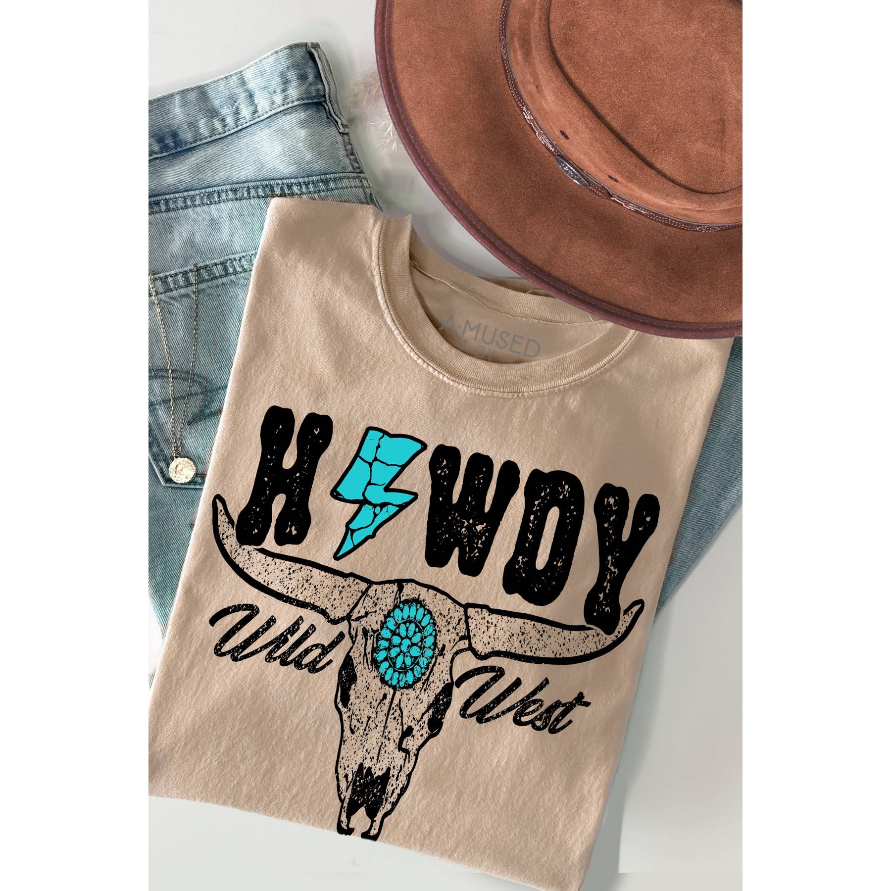 Howdy Wild West Unisex , , , Long Sleeve Tee