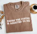 Coffee Addict Shirt, Caffeine Addiction Tee, Comfort Colors® Unisex , , , Long Sleeve Tee