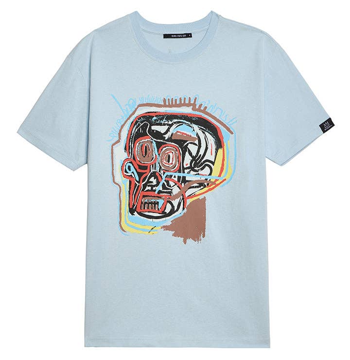Jean-Michel Basquiat "Skull" Unisex , , , Long Sleeve Tee