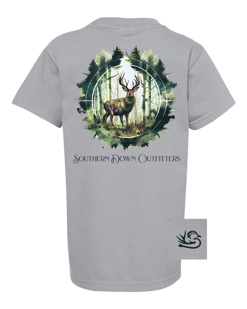 Deer Crosshair Youth Tee Unisex , , , Long Sleeve Tee