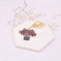 Oxalis Purple Shamrock Keychain For Plant Lovers Unisex , , , Long Sleeve Tee