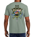 Men's Maryland Blue Crab Short Sleeve Garment Dyed Bay Pocket Unisex , , , Long Sleeve Tee