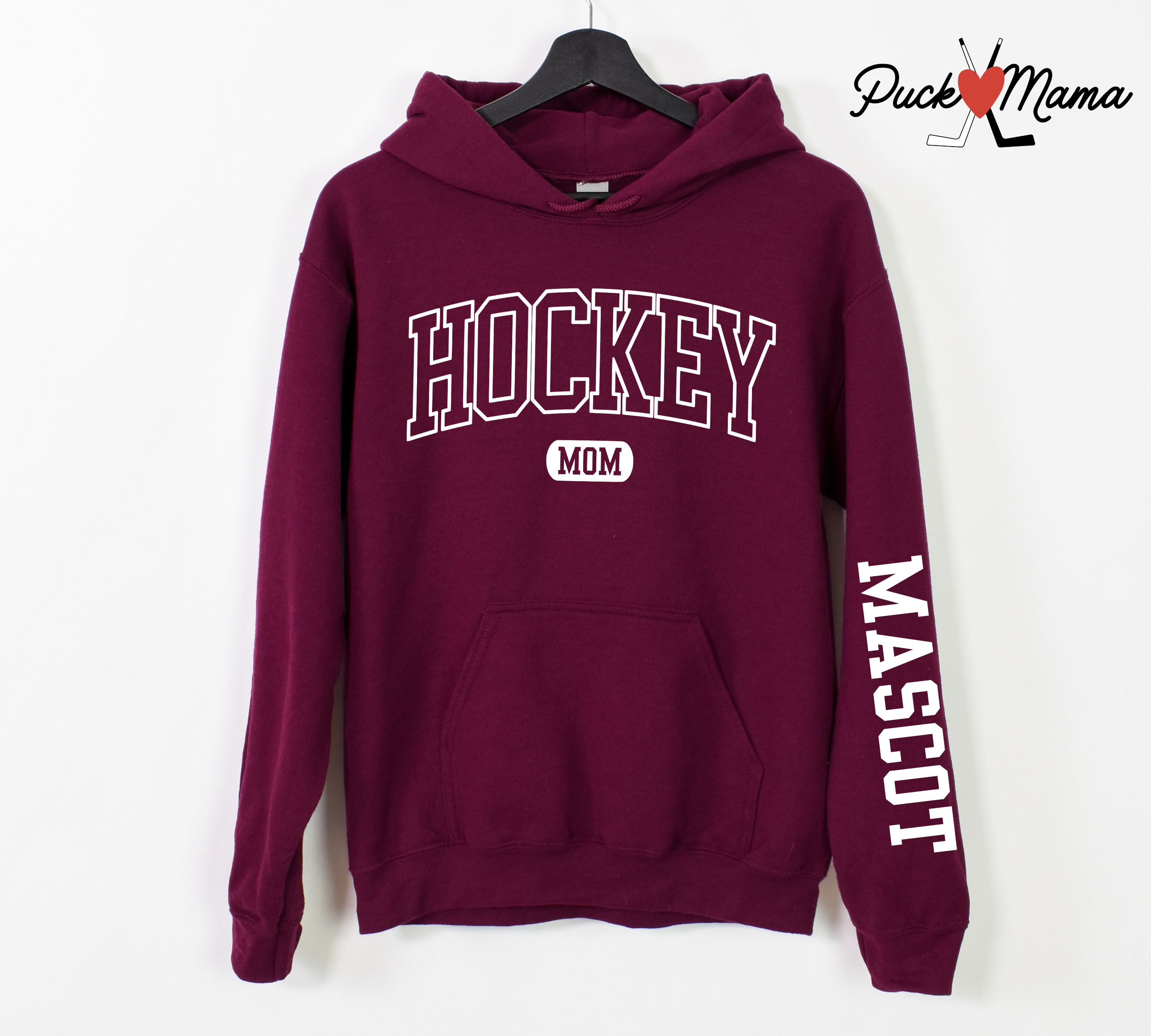 Custom Hockey Mom Hooded – Personalized Name & Role Unisex , , , Long Sleeve Tee