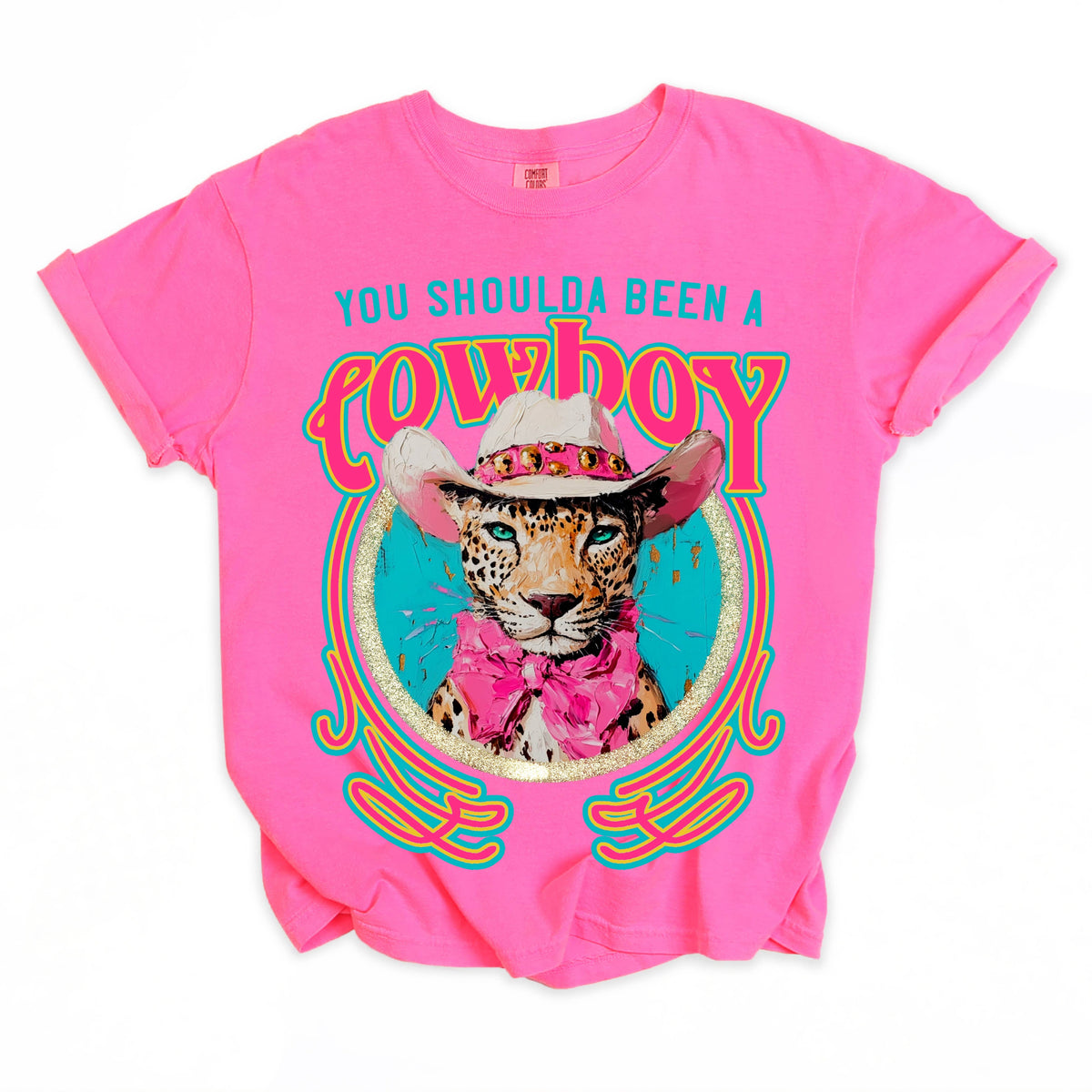 You Shoulda Been A Cowboy Comfort Colors Unisex , , , Long Sleeve Tee