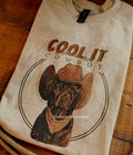 Cool It Cowboy Crewneck Unisex , , , Long Sleeve Tee