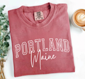 City, State Custom Souvenir Shirt Comfort Colors®, Dtf Print Unisex , , , Long Sleeve Tee