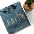 Faith Short Sleeve - Indigo Unisex , , , Long Sleeve Tee