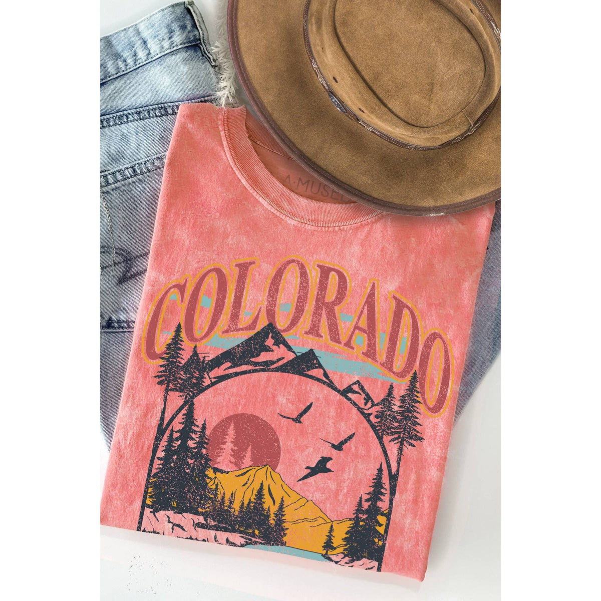 Colorado- Mineral Wash Unisex , , , Long Sleeve Tee