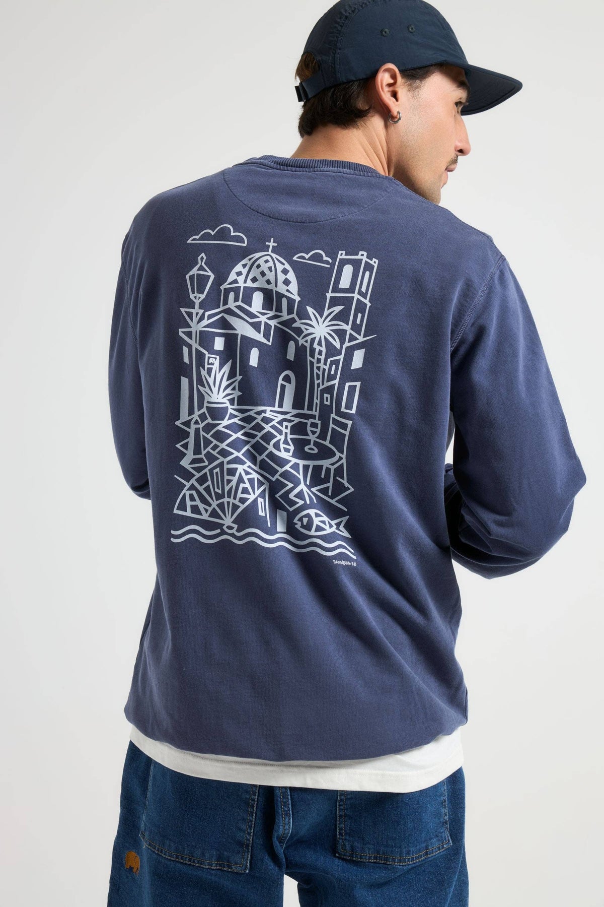 La Plaza Dome Blue Unisex , , , Long Sleeve Tee