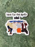 Shot Ski Apres Ski Sticker| Winter Sport Weather Resistant Unisex , , , Long Sleeve Tee