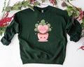 Be My Plantentine , Valentine’S Day Plant Lover Gift, Cute Plant Pun Crewneck, Funny Plant Mom Sweater