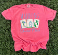 Mahjong Social Club On Comfort Colors Crunchberry Unisex , , , Long Sleeve Tee