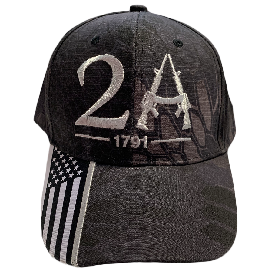 Camo Second Amendment Hat - 1865 Unisex , , , Long Sleeve Tee