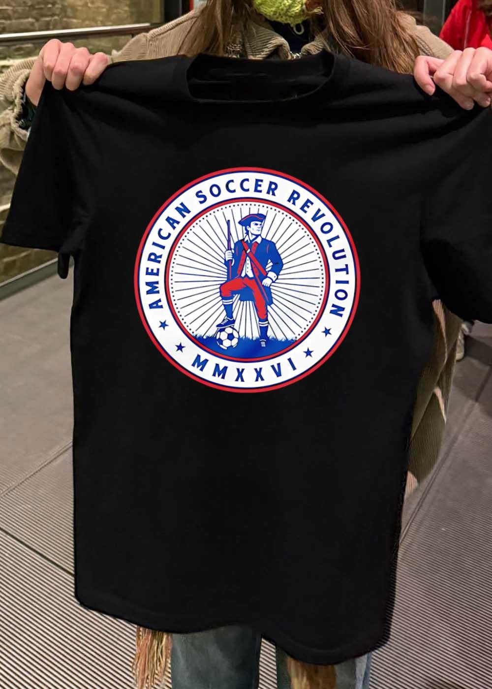 ASR American Soccer Revolution MMXVI Patriot Soccer Team T-Shirt