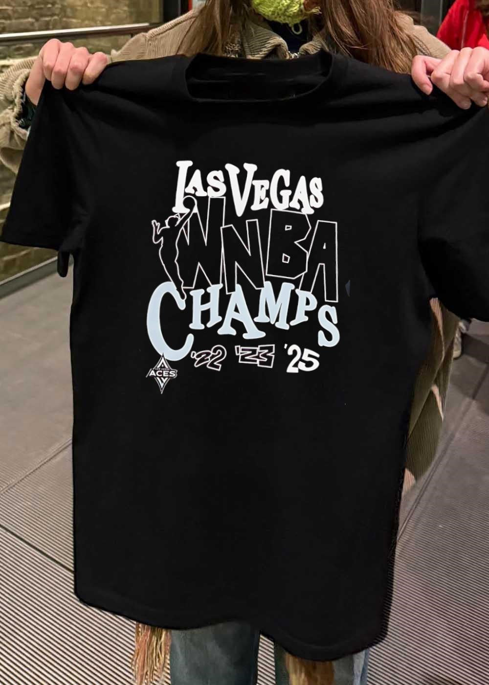 Aces ‘ Las Vegas WNBA Champs 22 23 25 Basketball shirt
