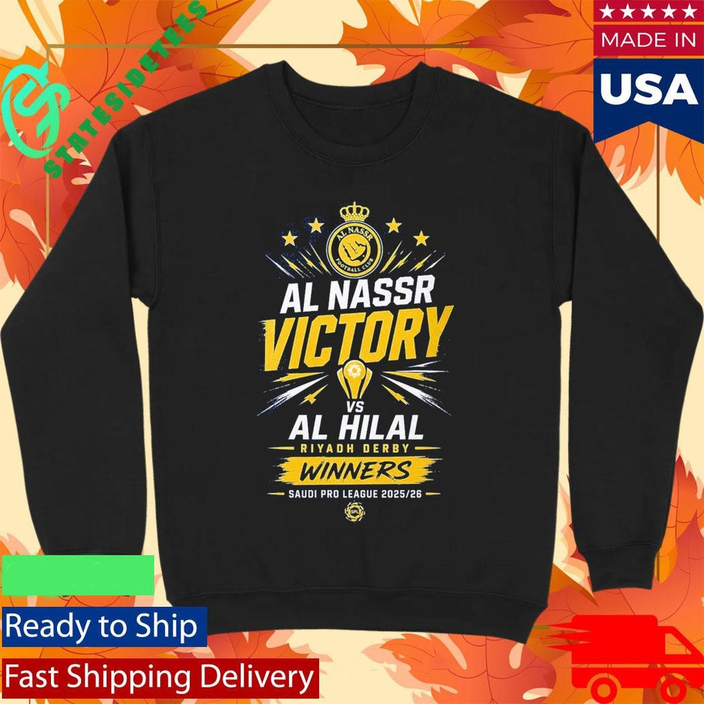 Al Nassr Victory Shirt 2026 Saudi Pro League Riyadh Derby Winners Shirt