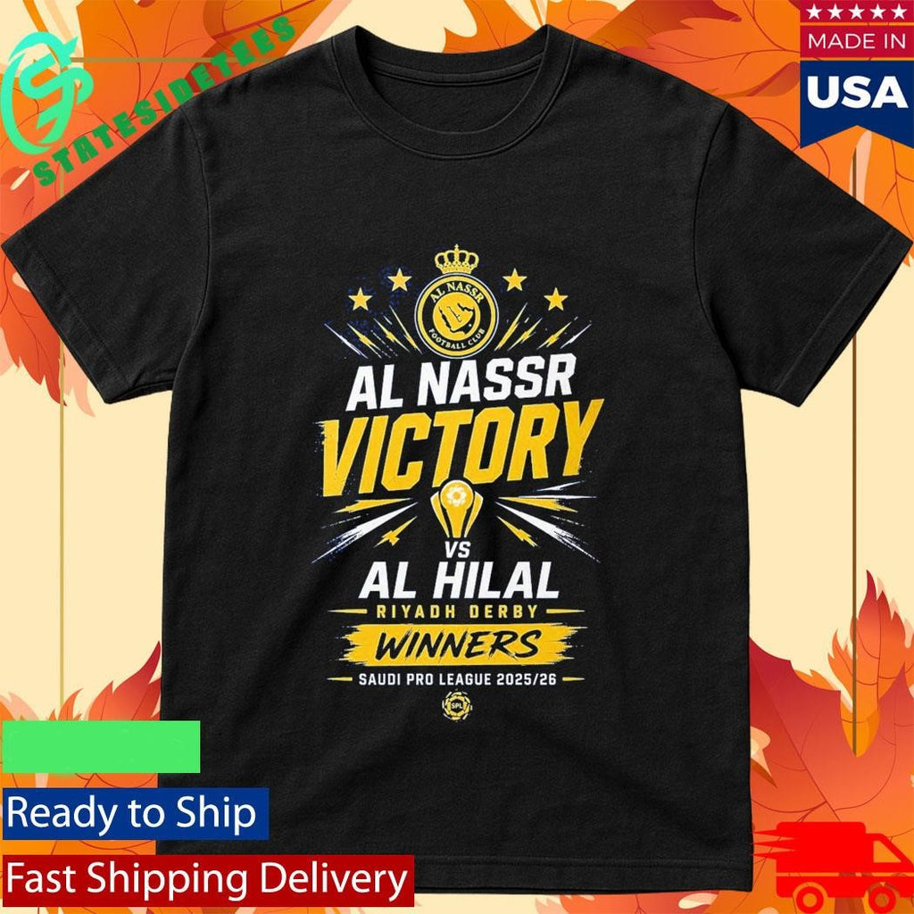 Al Nassr Victory Shirt 2026 Saudi Pro League Riyadh Derby Winners Shirt