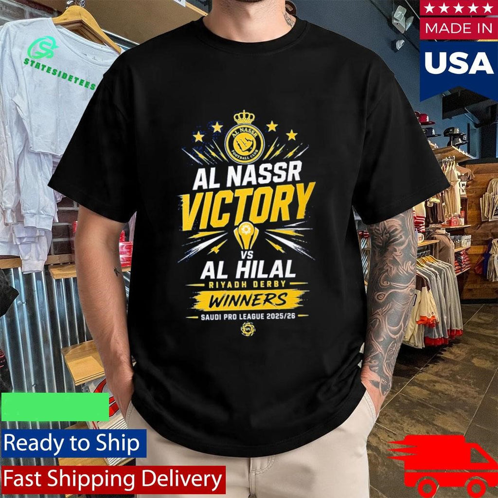 Al Nassr Victory Shirt 2026 Saudi Pro League Riyadh Derby Winners Shirt