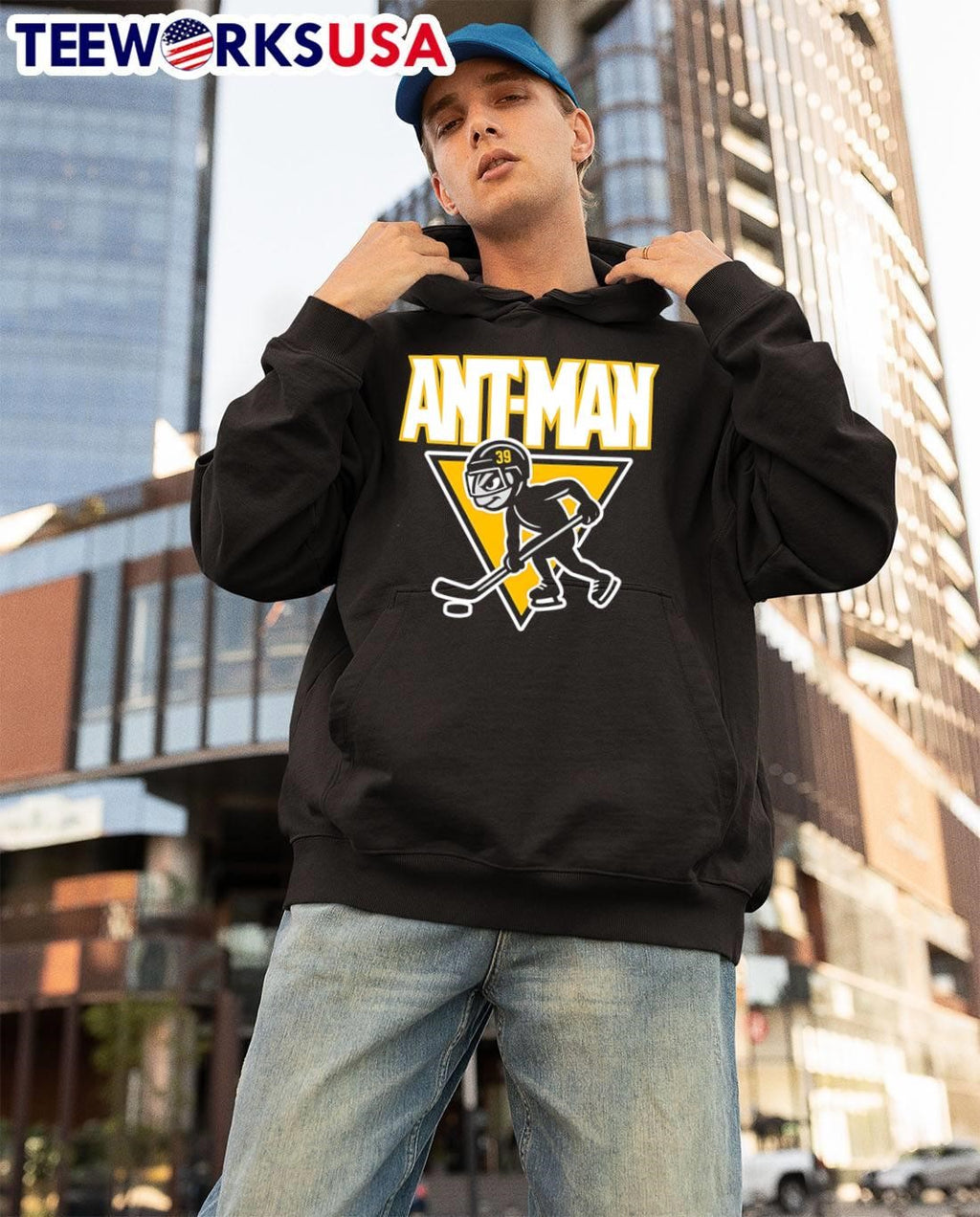 Ant-Man Pittsburgh Penguins Hockey Player Number 39 Sports shirt