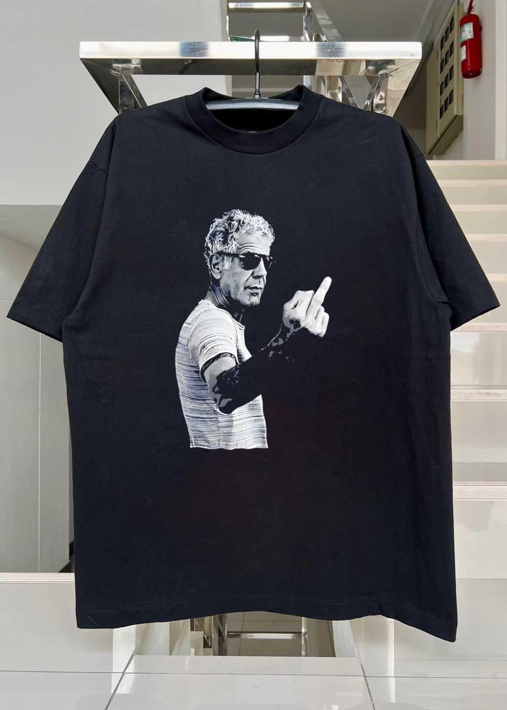 Anthony Bourdain Giving the Finger T-Shirt