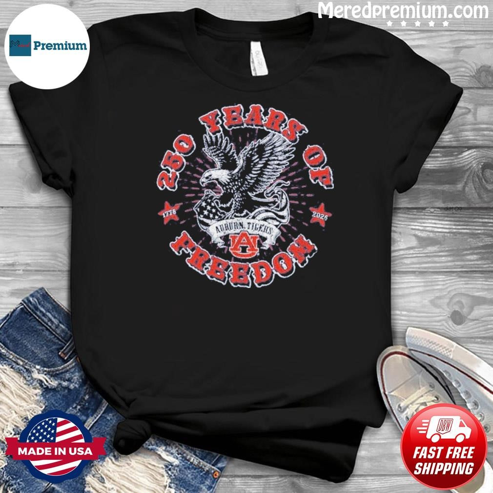Auburn Tigers American 250 Years of Freedom 1776-2026 T-Shirt