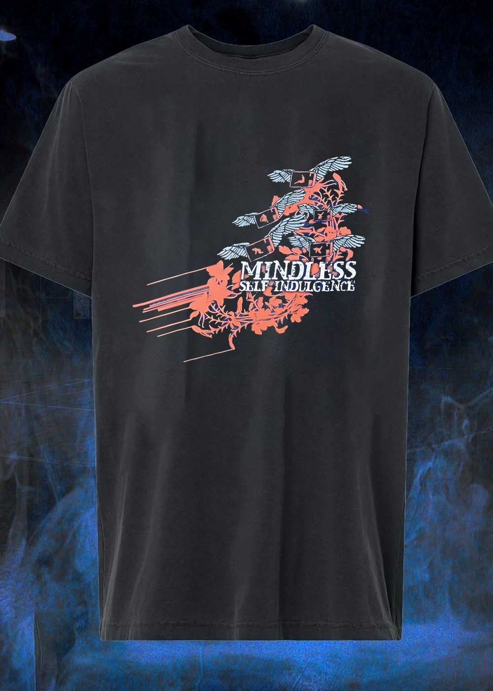 Band Merch Flying Monitors Floral Motifs Mindless Self Indulgence T-Shirt