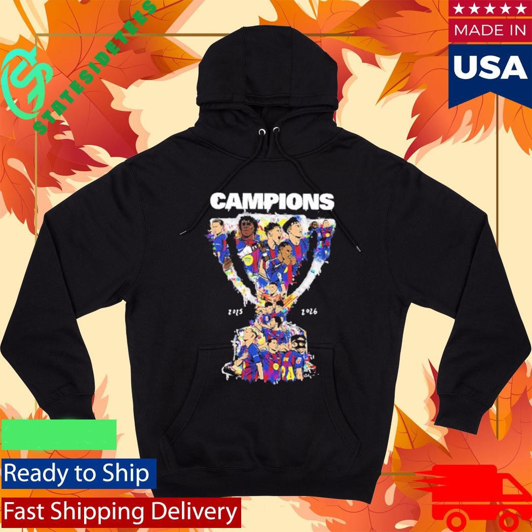 Barcelona FC Champions La Liga 2025 26 Campions Trophy Shirt