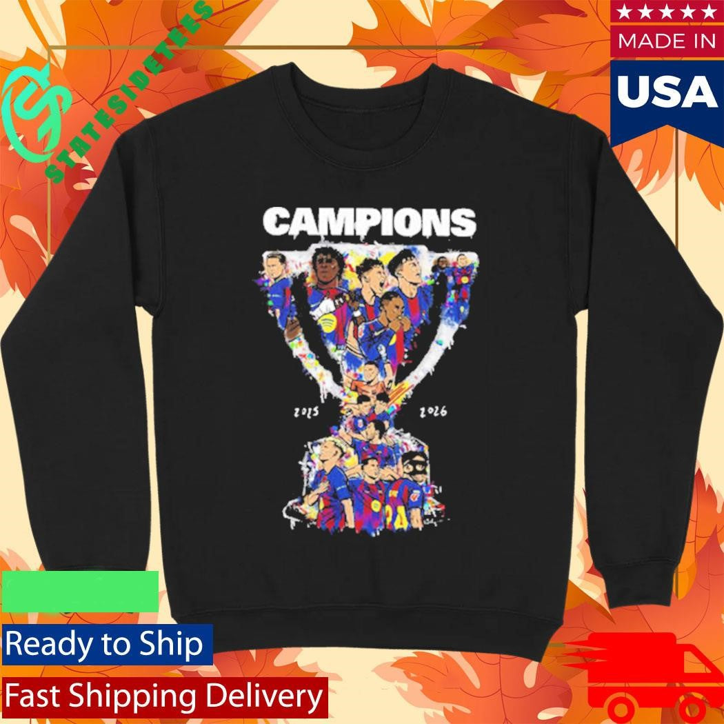 Barcelona FC Champions La Liga 2025 26 Campions Trophy Shirt