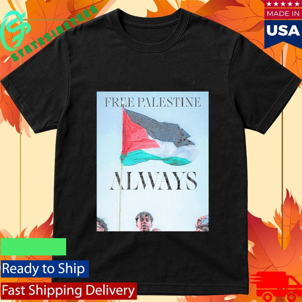Barcelona FC Lamine Yamal Free Palestine Flag Shirt