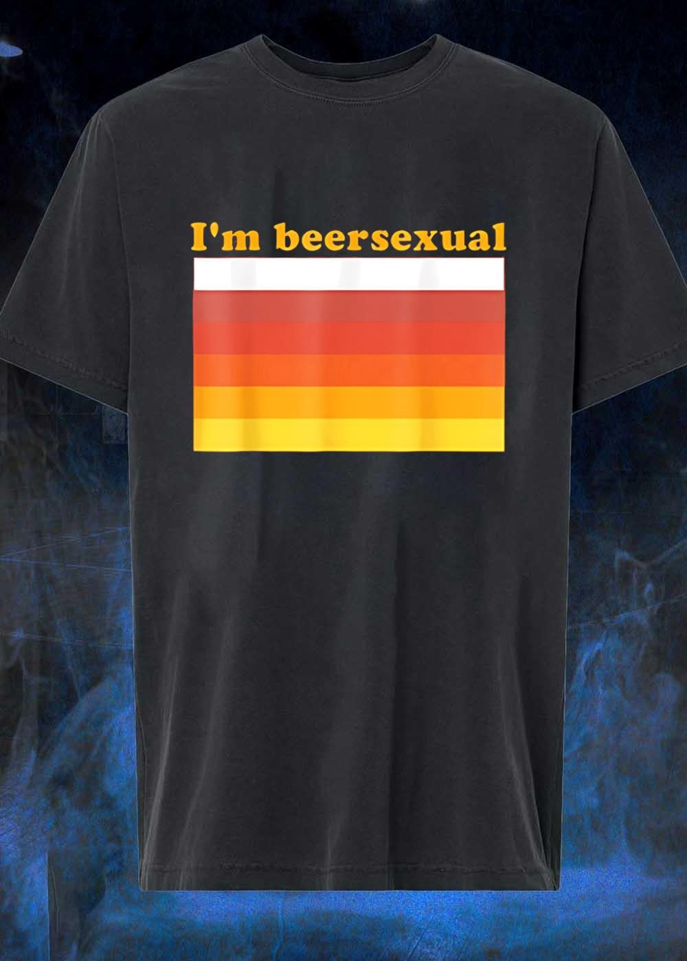 Beer Lover Drinking Phrase I’m Beersexual Graphic T-Shirt