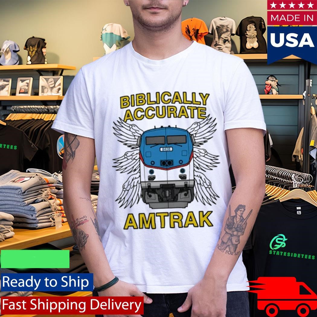 Biblically Accurate Amtrak Train Shirt
