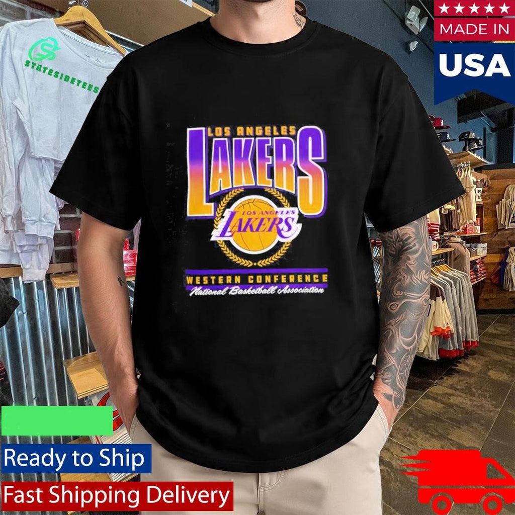 Black Los Angeles Lakers Western Conference NBA Swish Shirt